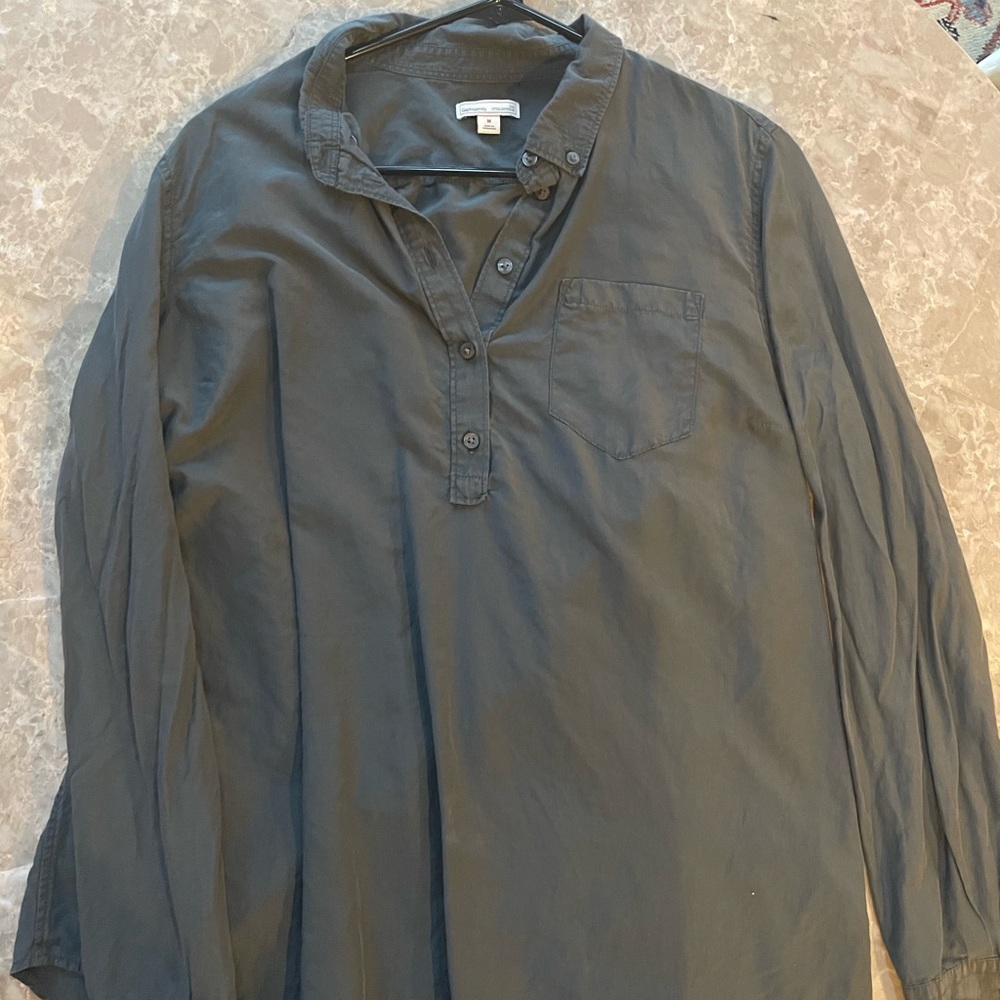 Gap Maternity Grey Long Sleeve Shirt